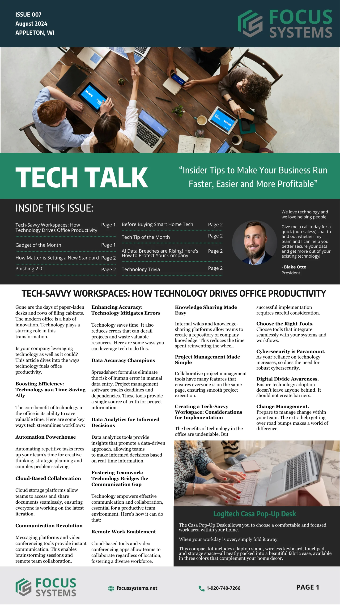 August Newsletter, 1