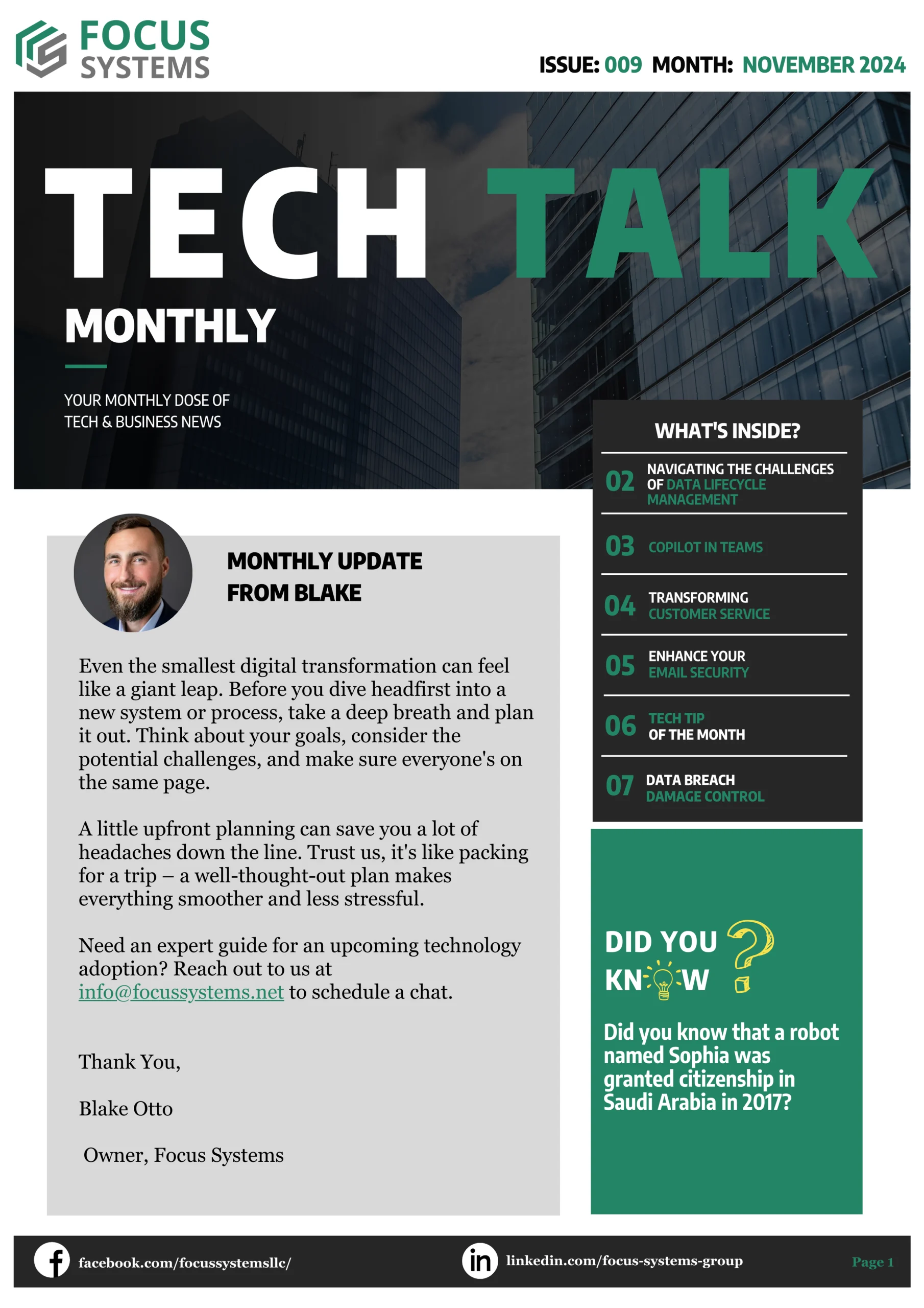 Tech Talk, 1